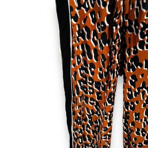 4 for $20 SALE! Zara Woman Leopard Print Tuxedo Stripe Pants, Orange/Black, XS - Picture 7 of 11